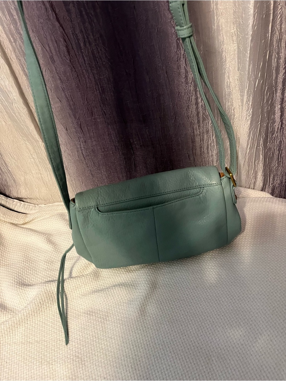 HOBO Sage Green Leather Crossbody Bag - Picture 6 of 7